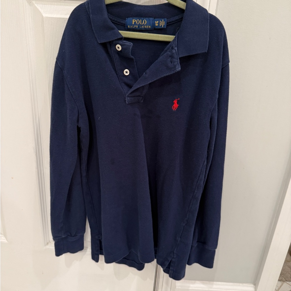Ralph Lauren Kids Polo Shirt in Navy with Red Logo